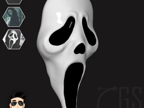 GHOSTFACE - MASKE 3D Druckmodell