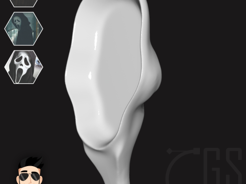 GHOSTFACE - MASK Modello di stampa 3D