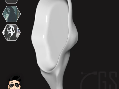 GHOSTFACE - MASK 3D Print Model