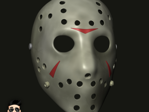 JASON VORHEES - MASK - FRIDAY THE 13TH Modello di stampa 3D