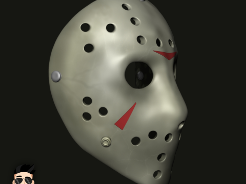 JASON VORHEES - MASK - FRIDAY THE 13TH Modello di stampa 3D
