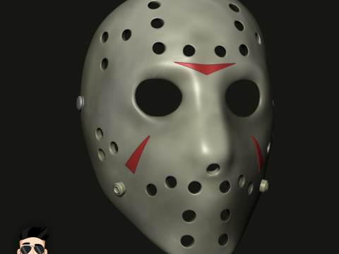 JASON VORHEES - MASK - FRIDAY THE 13TH Modello di stampa 3D