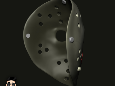 JASON VORHEES - MASK - FRIDAY THE 13TH Modello di stampa 3D