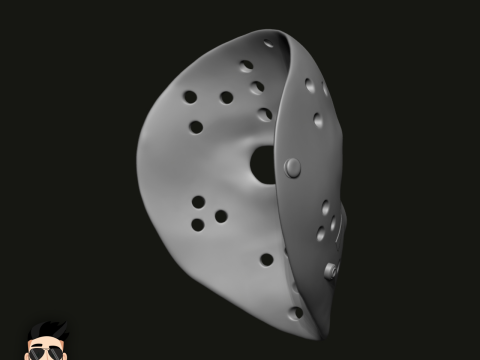 JASON VORHEES - MASK - FRIDAY THE 13TH Modello di stampa 3D