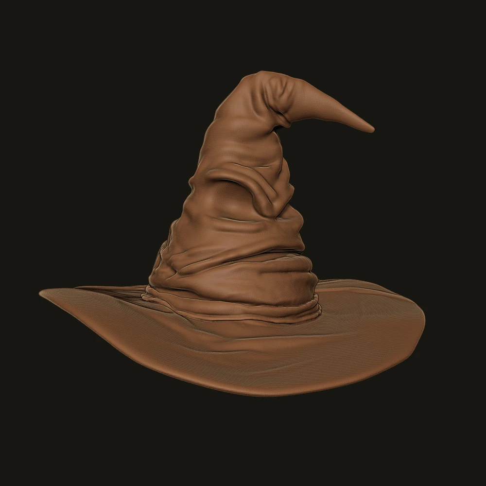 SORTING HAT - HARRY POTTER 3D Print Model .c4d .max .obj .3ds .fbx .stl .blend 