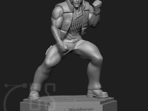 Ralf Jones The King of Fighters 3D Print Model 3D Print Model
