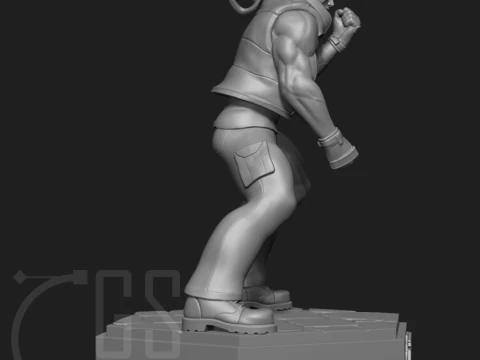 Ralf Jones The King of Fighters 3D Print Model 3D Print Model