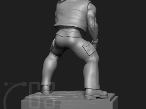 Ralf Jones The King of Fighters 3D Print Model 3D Print Model