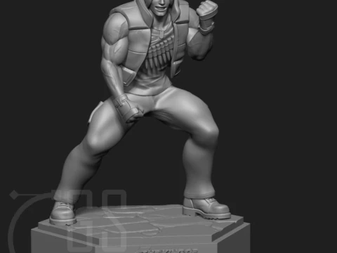 Ralf Jones The King of Fighters 3D Print Model 3D Print Model