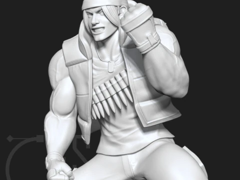 Ralf Jones The King of Fighters 3D Print Model 3D Print Model