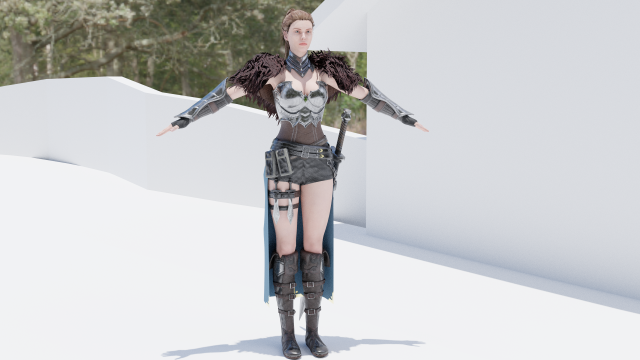 the warrior 3D Модель .c4d .max .obj .3ds .fbx .stl .blend 