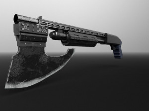 shotgun-axe marvels 3D Model