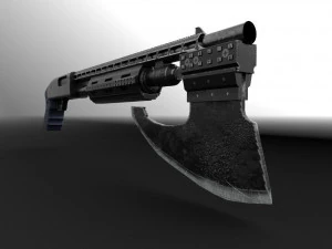 shotgun-axe marvels 3D Model