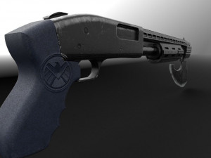 shotgun-axe marvels Modelo 3D
