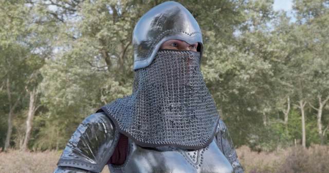 medieval warrior Model 3D .c4d .max .obj .3ds .fbx .stl .blend 