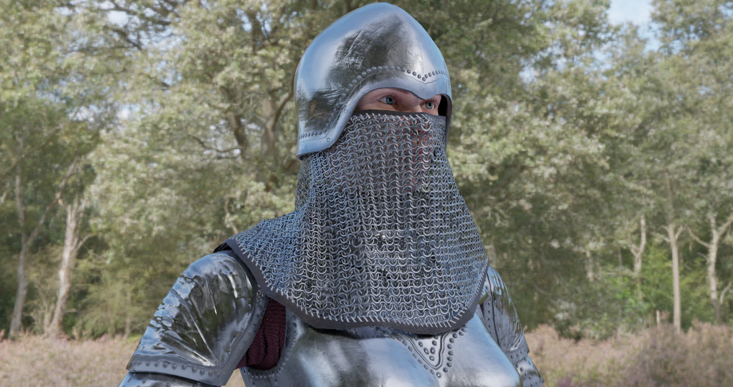 medieval warrior 3D Model .c4d .max .obj .3ds .fbx .stl .blend 