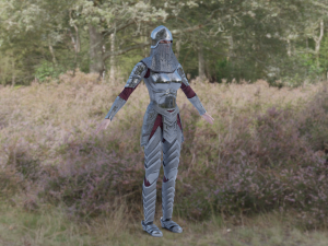 medieval warrior Model 3D