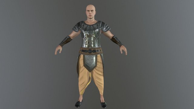 bhisma the warrior 3D Model .c4d .max .obj .3ds .fbx .stl .blend 