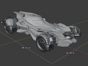batmobile 3Dプリントモデル