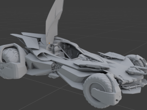 batmobile 3D 프린트 모델