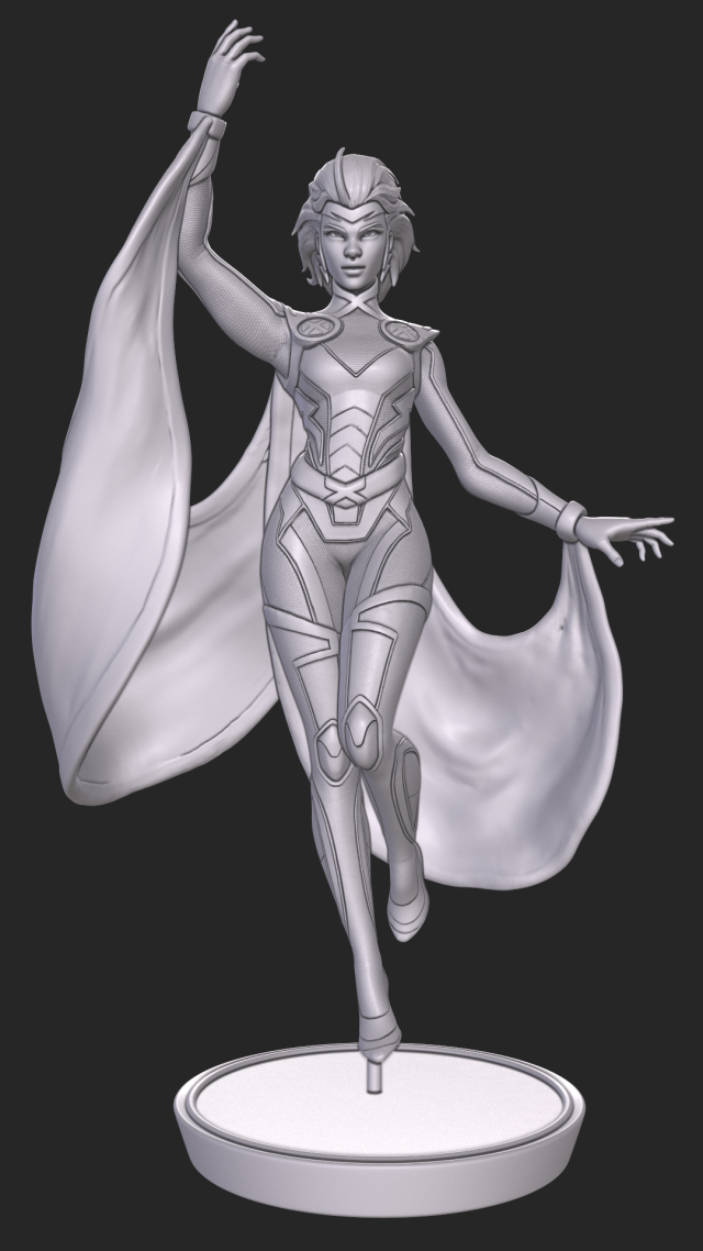 storm x-men stl 3Dプリントモデル .c4d .max .obj .3ds .fbx .stl .blend