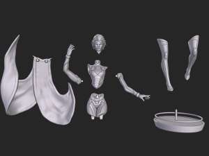 storm x-men stl 3Dプリントモデル