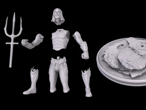 aquaman 3d stl 3Dプリントモデル