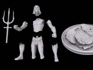 Aquaman 3D stl 3D Druckmodell