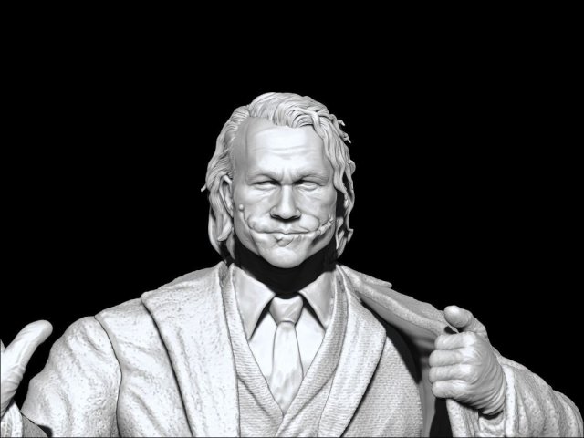 joker heath ledger 3d print model 3D Print Model .c4d .max .obj .3ds .fbx .stl .blend 
