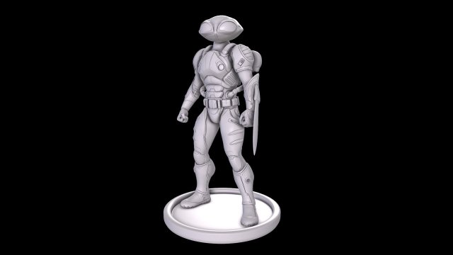 black manta 3Dプリントモデル .c4d .max .obj .3ds .fbx .stl .blend 
