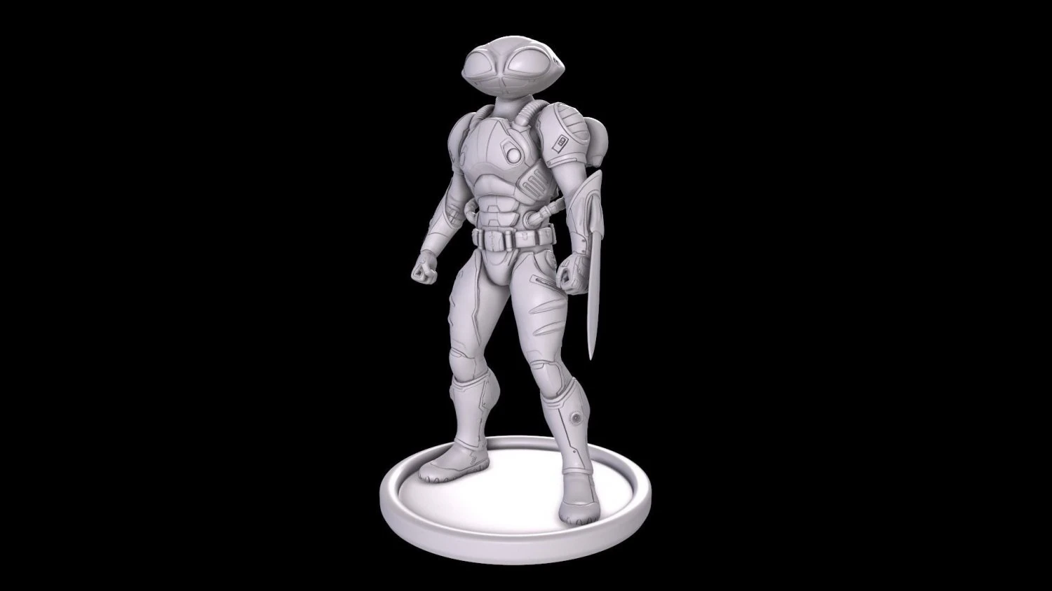 black manta 3D Print Model .c4d .max .obj .3ds .fbx .stl .blend 