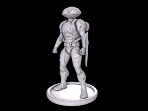 black manta 3D 프린트 모델