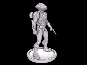 black manta 3D Print Model