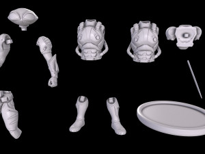 black manta 3Dプリントモデル