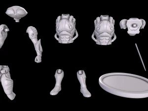 black manta 3D Print Model