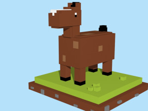 voxel horse - model 1 3D Model