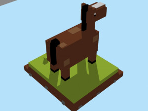 voxel horse - model 1 3D Model