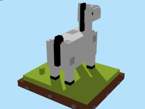 voxel horse - model 2 3D Model