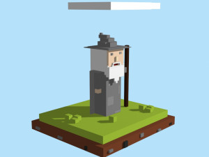 voxel gandalf model 3D Model