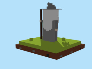 voxel gandalf model 3D Model