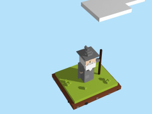 voxel gandalf model 3D Model