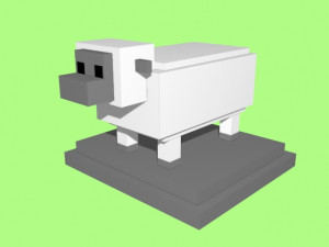voxel sheep - model 1 Modelo 3D