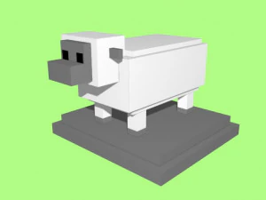 voxel sheep - model 1 3D Model