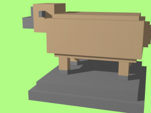 voxel sheep - model 2 Model 3D