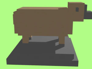 voxel sheep - model 2 3D Model