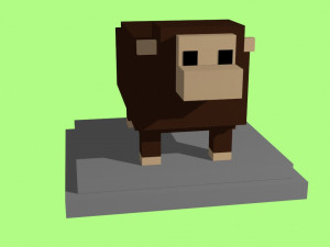 voxel sheep - model 3 Model 3D