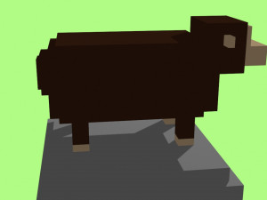 voxel sheep - model 3 3D Model