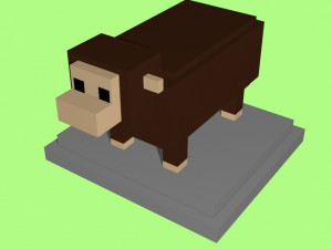 voxel sheep - model 3 3D Model