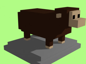voxel sheep - model 3 3D Model