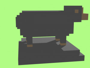voxel sheep - model 4 Model 3D